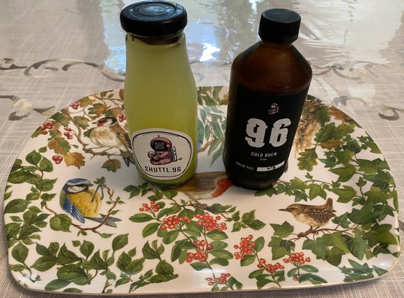 Freshly bottled drinks 