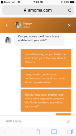 Chat with Amoma. 