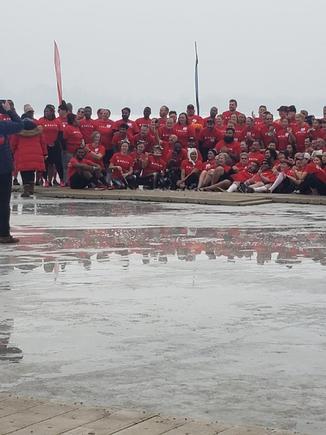 Part of the Delta group on the way to plunge