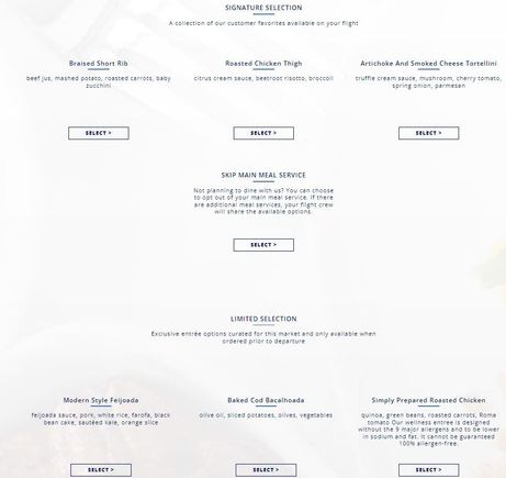 GRU - ATL menu