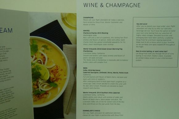 The wine list