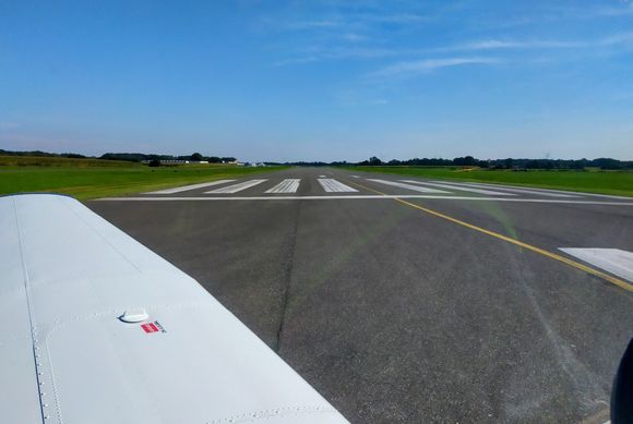 Looking straight down runway 11 at Stadtlohn-Vreden airfield 