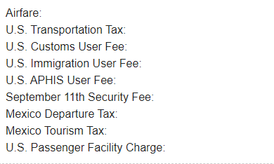 Purchase Summary charges