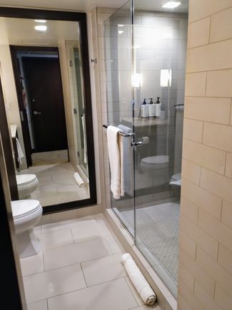 Bathroom facilities in the Intercontinental Times Square