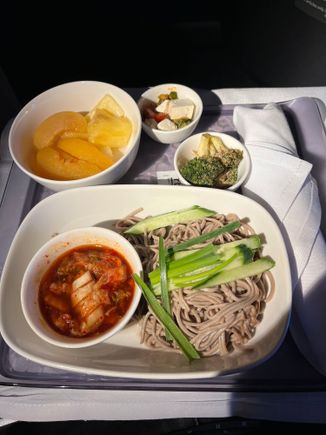 Pre-Arrival Meal: Cold Korean Noodles