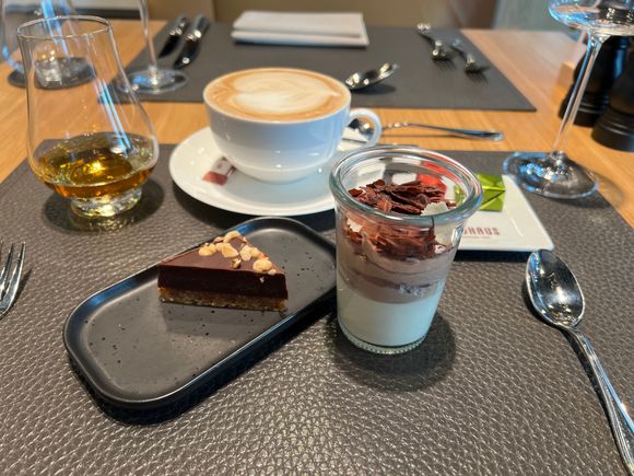 Chocolate Mousse, Cake, Cappuccino & Grand Marnier  