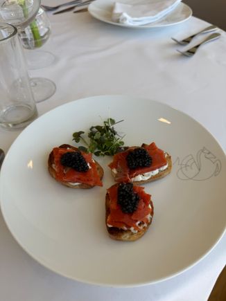 Salmon & Caviar Crostini