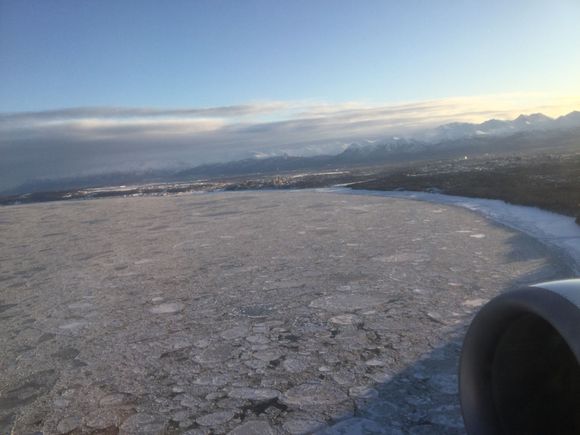 Cook Inlet and Anchorage skyline