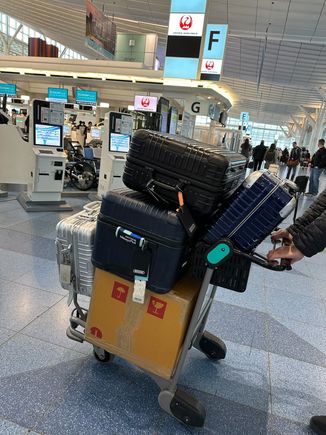 At Haneda & ready for check-in 