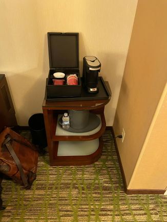 Coffee station.  