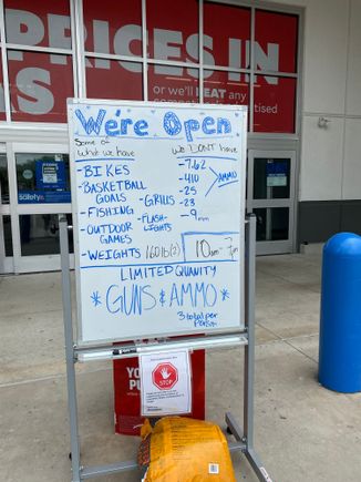 Texas is low on guns and ammo stock.
