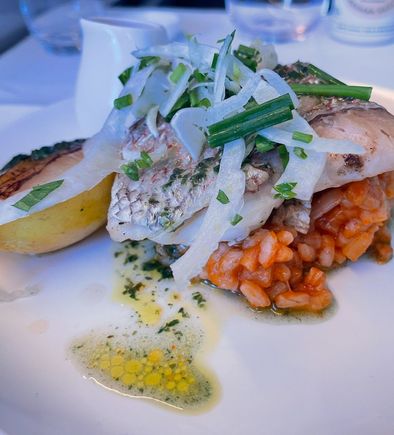 Snapper and rissotto