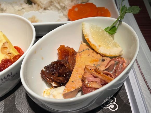 I’d already eaten the prawn, that  had been wrapped in 