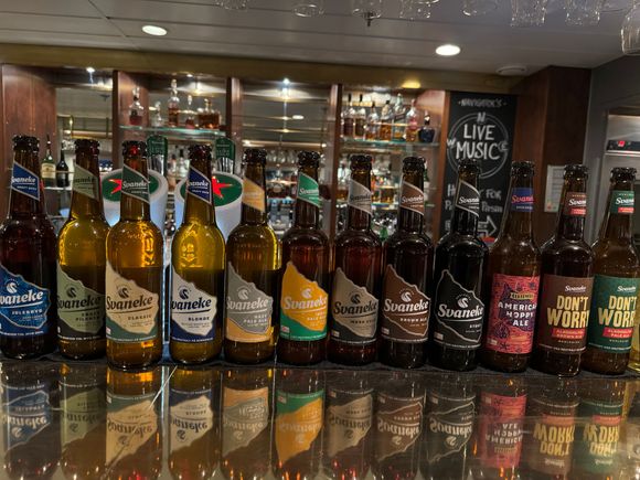 the only taps were Heineken, but the bottle selection was quite extensive