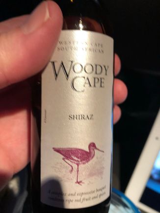 I however managed to force down a glass of United's finest Shiraz, a Woody Cape.   