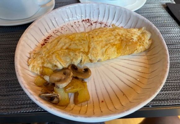 Iberian ham omelette from ala carte