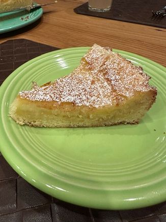 Lemon Gooey Butter Cake made with lemons from our backyard tree. 