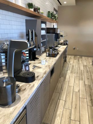 Self-serve beverages.