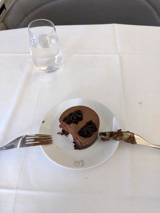 The dessert: just... heaven. It doesn't look so great but it was incredible.