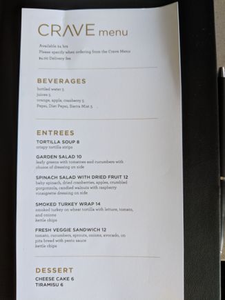 Room Service 24 hours