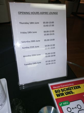 Opening times
