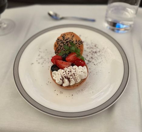 Fruit tart. (I skipped the cheese course)