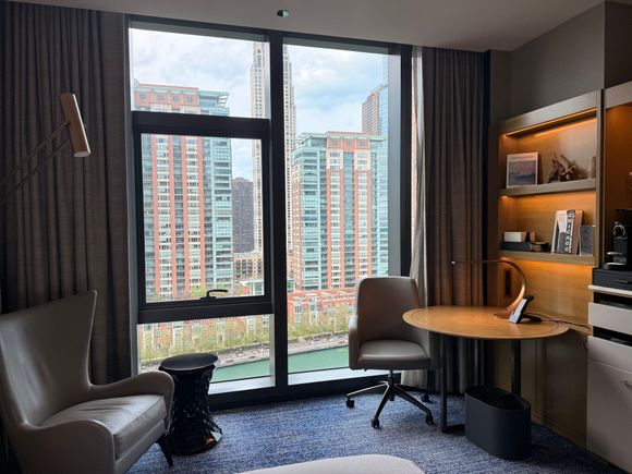 Sitting area of the Deluxe River View room