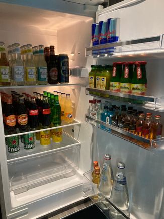 And full stocked fridge, it is seems never dry at the penthouse