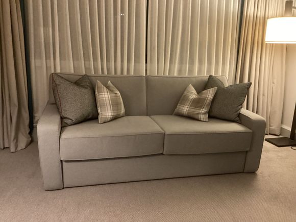 Mattress looked quite thick for a sofabed.