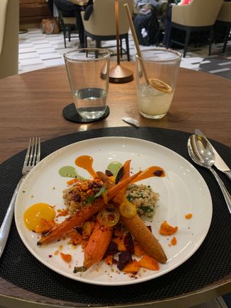 Roasted heirloom carrots 