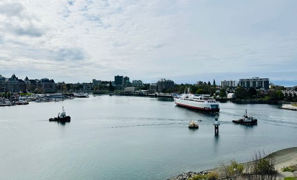View of the Coho ferry from Port Angeles
