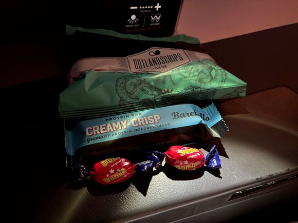 Some items from the snacks bar

