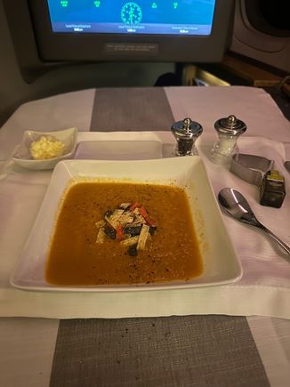 And the soup. 
