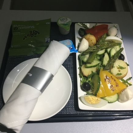 VLML (special meal) NUE-LGW 18/12/17. Very tasty. 