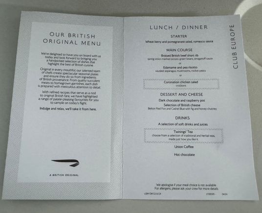 Row 9 option- Chicken salad or the risotto 