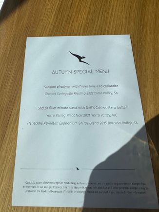 Special menu 
