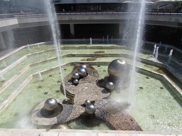 Fountain at the lower level