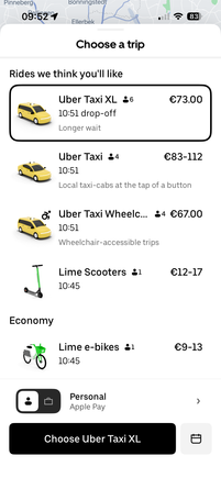 I love how a Lime scooter could be 6 minutes quicker. I would've thought the battery would have run out by then...?