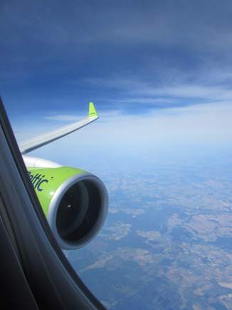 And we were in the air