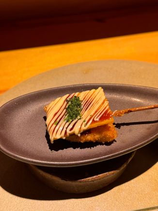 Insane okonomiyaki-style pork loin. Think a combo of tonkatsu and okonomiyaki
