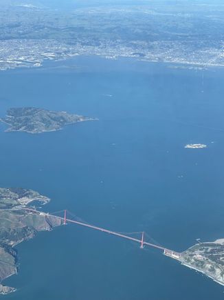 Beautiful day with some great views upon descent into SF. 