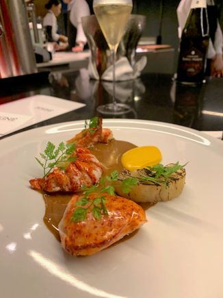 lobster poached in butter