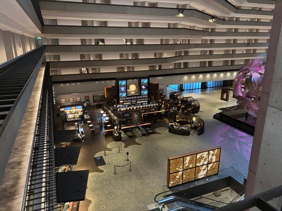 View of check-in area, market, bar area, and lobby area. 