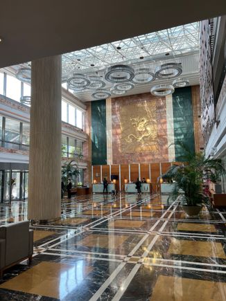 The very grandiose lobby