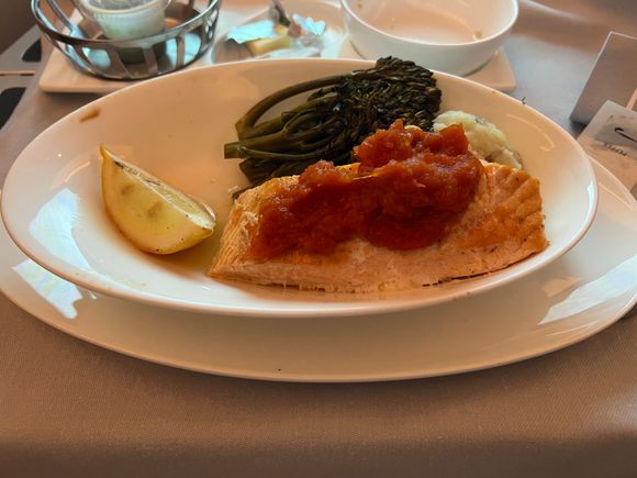 I can't believe they ran out beef filet by the time they got to me in 6E. Ridiculous. I got stuck with the salmon, which was not all that great.
