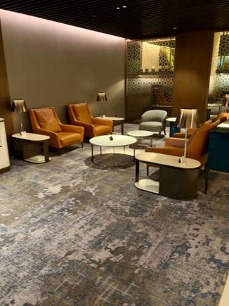 Lots of living room style seating areas spread across the lounge