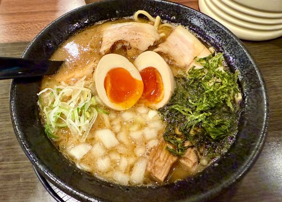 Random ramen spot on the way back. We’re learning in Japan that any spot serving food is likely pretty good, and allows us to skip the queues that popular places have.