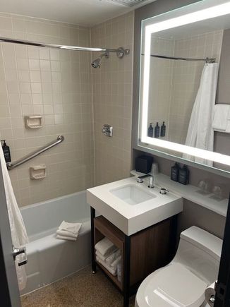 South tower king suite bathroom