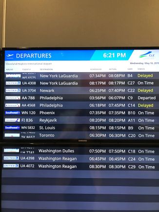 Departure Screen