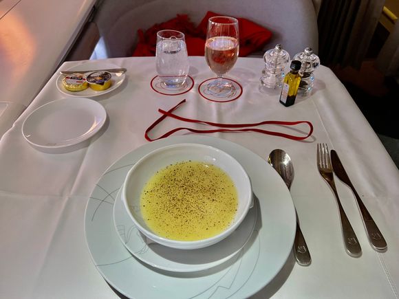 Truffle cream soup - flavorful but watered down